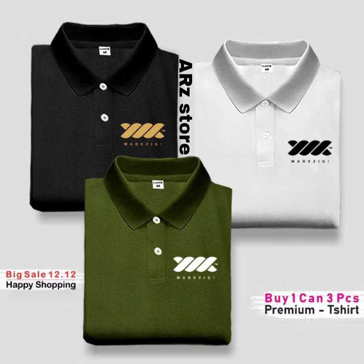 ซื้อ 1 แถม 3 ชิ้น เสื้อยืดคอปกโปโล | W4dezig! ไตร3 | เสื้อยืด Distro สําหรับผู้ชาย DM/L/XL/XXL Distr