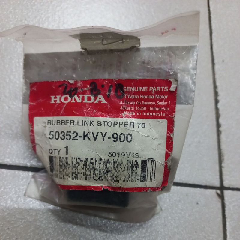 MESIN 50352KVY900 – RUBBER LINK STOPPER (70), ยางยึดเครื่องยนต์คาร์บอน AHM BEAT ดั้งเดิม