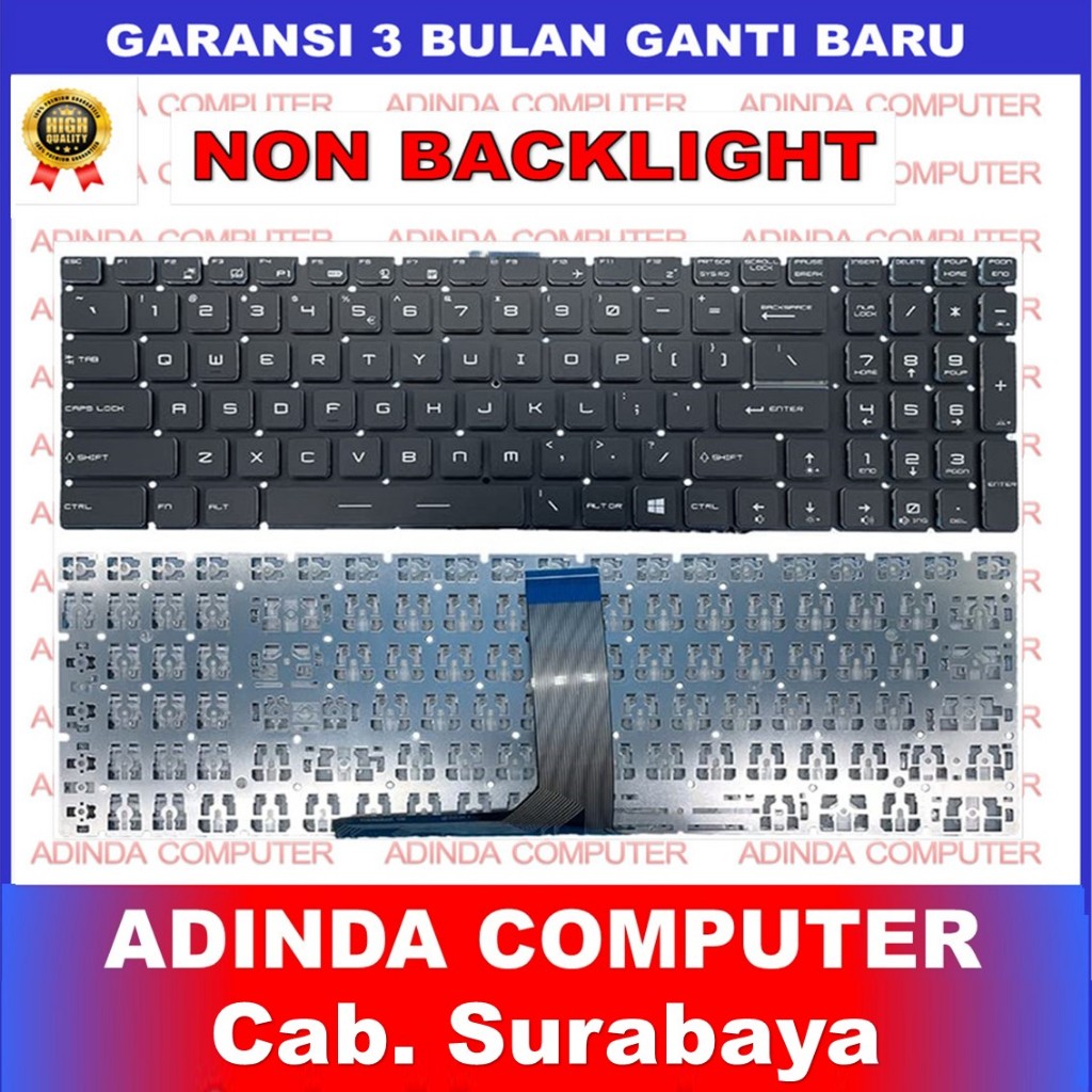 คีย์บอร์ด MSI GS60 GV62 GP72MVR GP72VR PE62 PL62