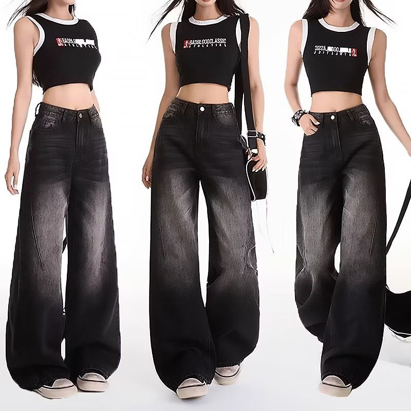 Beggy Jeans Long Highwaist กางเกงยีนส์สีดํา Unisex