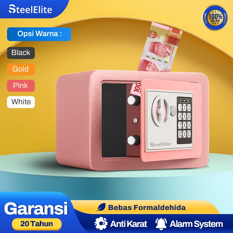 STEEL ELITE Mini Safe Money & Gold Safe Mini Money Safe Electronic Key Storage Safe