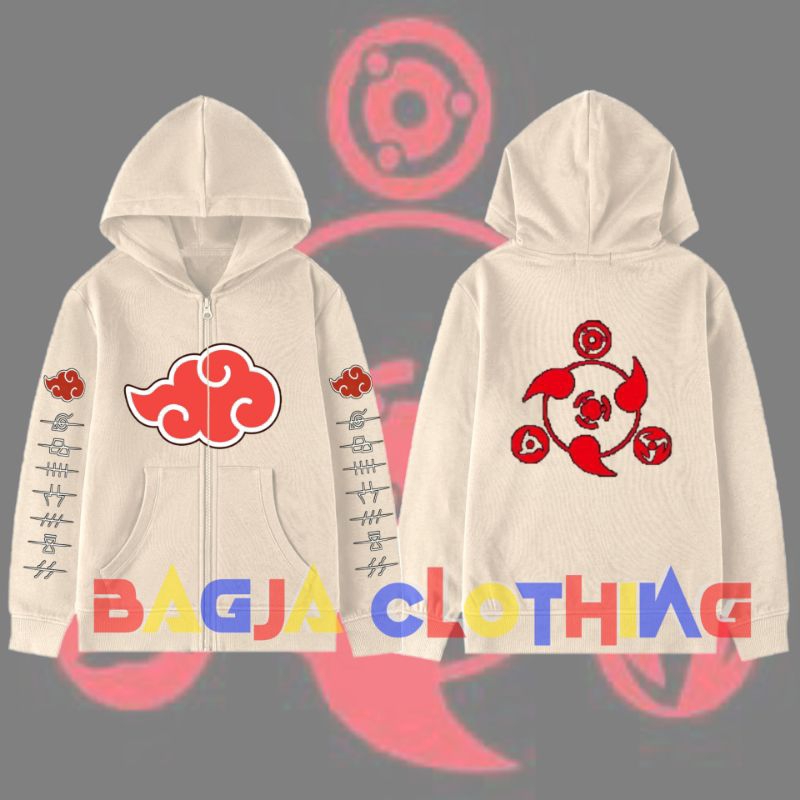 Akatsuki Naruto Uzumaki Boys Zipper Hoodie Jacket / Akatsuki Kids Zipper Jacket