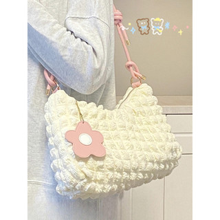 Puffy Sling Bag /Korea Tote Bag Resleting /Shoulder Bag Tas Kuliah Wanita Korea /Tas Bahu Selempang Wanita/Import Premium Tas Bahu Bahan Lembut