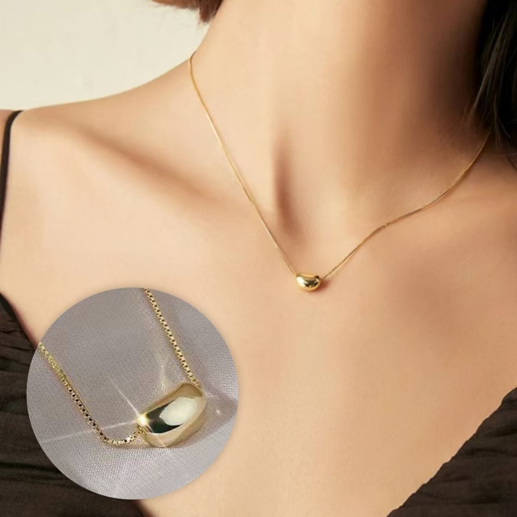 Customo สร้อยคอไทเทเนียมป้องกันสนิมและป้องกันการระคายเคือง - เหมาะสําหรับฮิญาบ/ของขวัญวันครบรอบสําหร