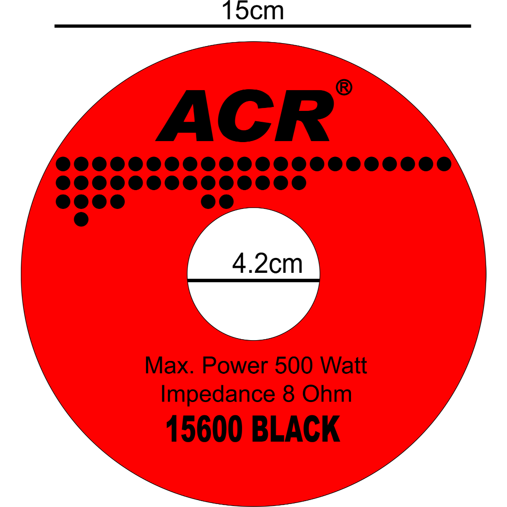 ACR 15600 MAGNET STICKER ACR 15600 SPEAKER MAGNET STICKER