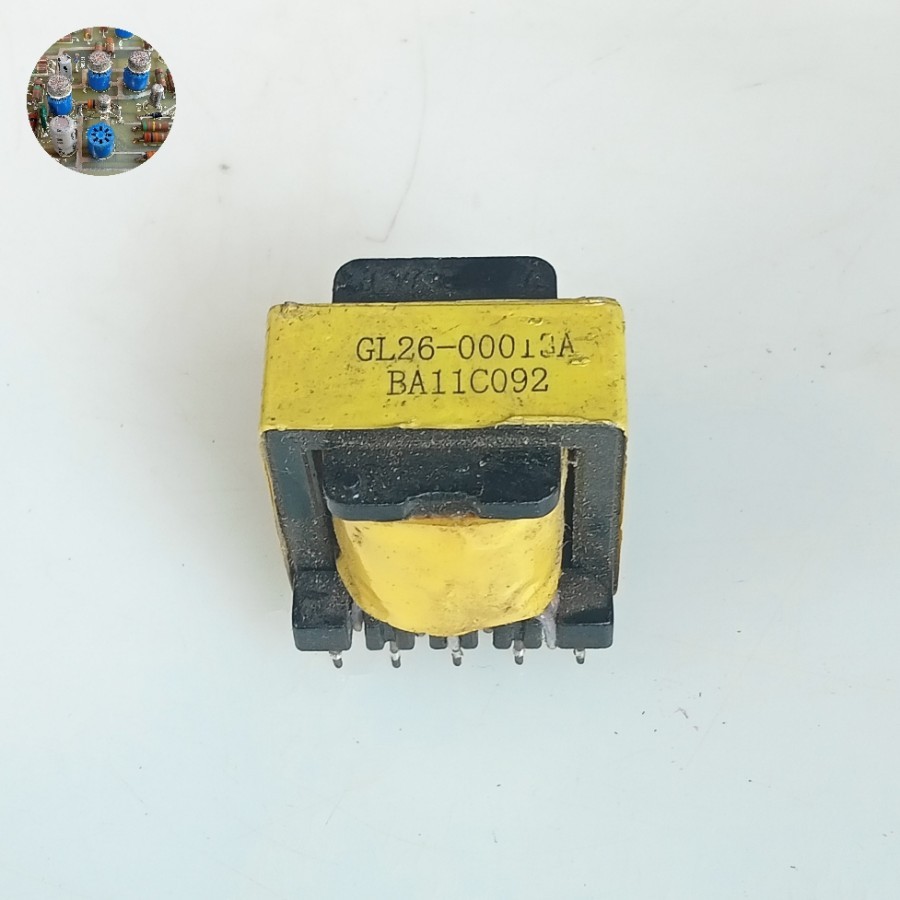 YG Used SMPS 12V 3A Transformer Ferrite Dimensions 26mm x 26mm x 11 mm คอยล์รอง 4 ฟุตบนขนานเป็น 2 ตา