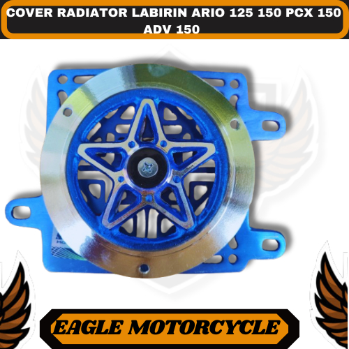 ฝาครอบหม้อน้ํา Labyrinth Vario 125 150 PCX 150 ADV 150 ชุดหมุนดาวสีน้ําเงิน