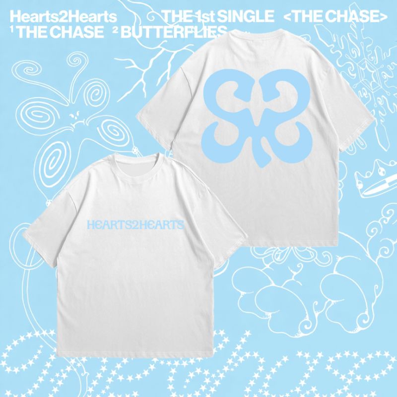 เสื้อยืด HEARTS2HEARTS | เสื้อยืด H2H HEARTS 2 HEARTS MERCH | หวี พรีเมี่ยม 24s | ไม่จํากัดเพศ ไม่จํ