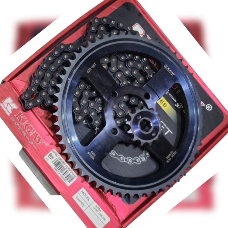 ชุดโซ่เกียร์ Pull Gear Supra x old Grand Astraa Win 100 Jumbo Size 55T