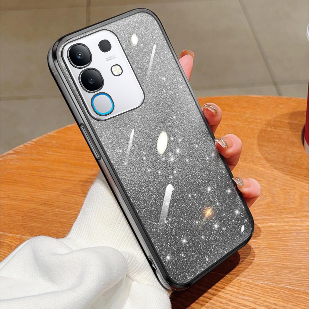 เคสนิ่ม Vivo Y29 4G Luxury Glitter Tpu Silicon Plating Clear Premium