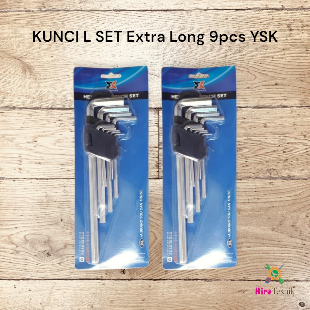 KEY L ชุดยาวพิเศษ 9 ชิ้น YSK/POPEYE POINT HEX KEY Key L Key 9 ชิ้น Hex Key L ชุดกุญแจ
