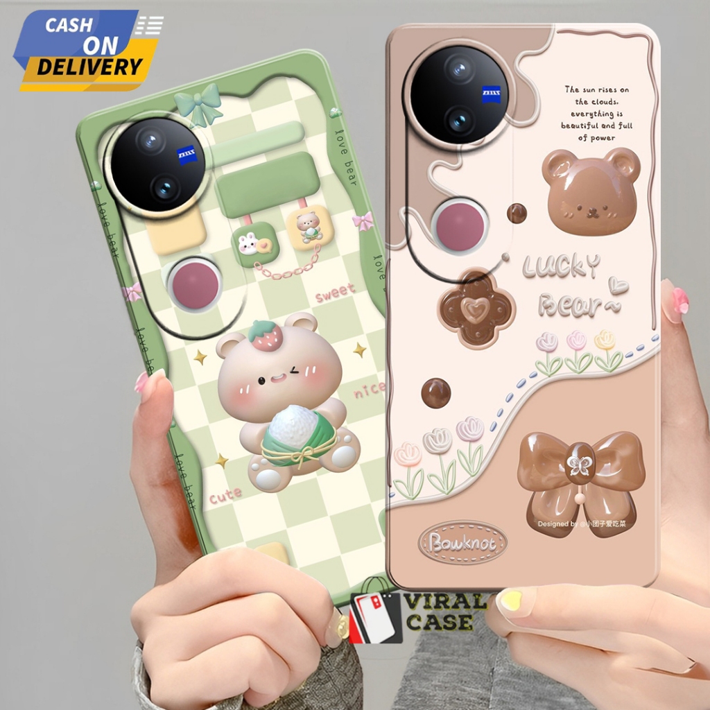 HP เคส VIVO V50 5G 2025 ล่าสุด - เคสแฟชั่น Aesthetic - เคส VIVO V50 5G - เคส Pro Camera Silicone - V