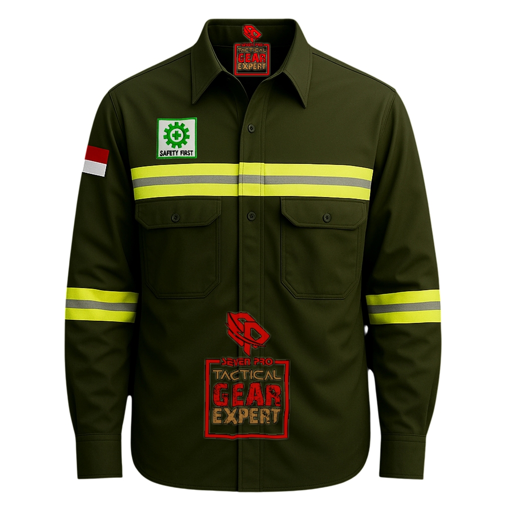 เสื้อ KEMEJA SAFETY WEARPACK|. K3 SAFETY SHIRT.| เสื้อเซฟตี้ LONG-SLEEVED
