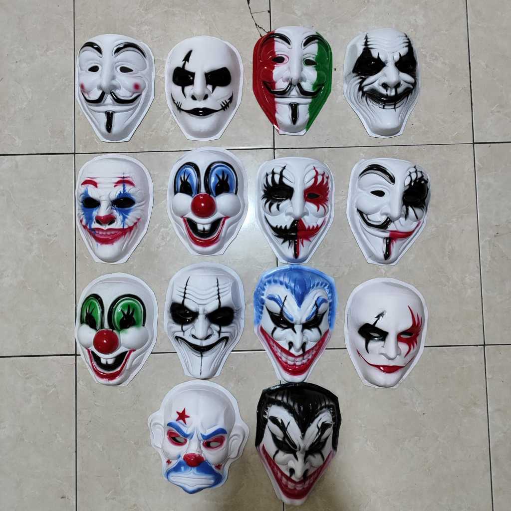 JOKER ANONYMOUS HACKER CLOWN MASK HELLOWEEN