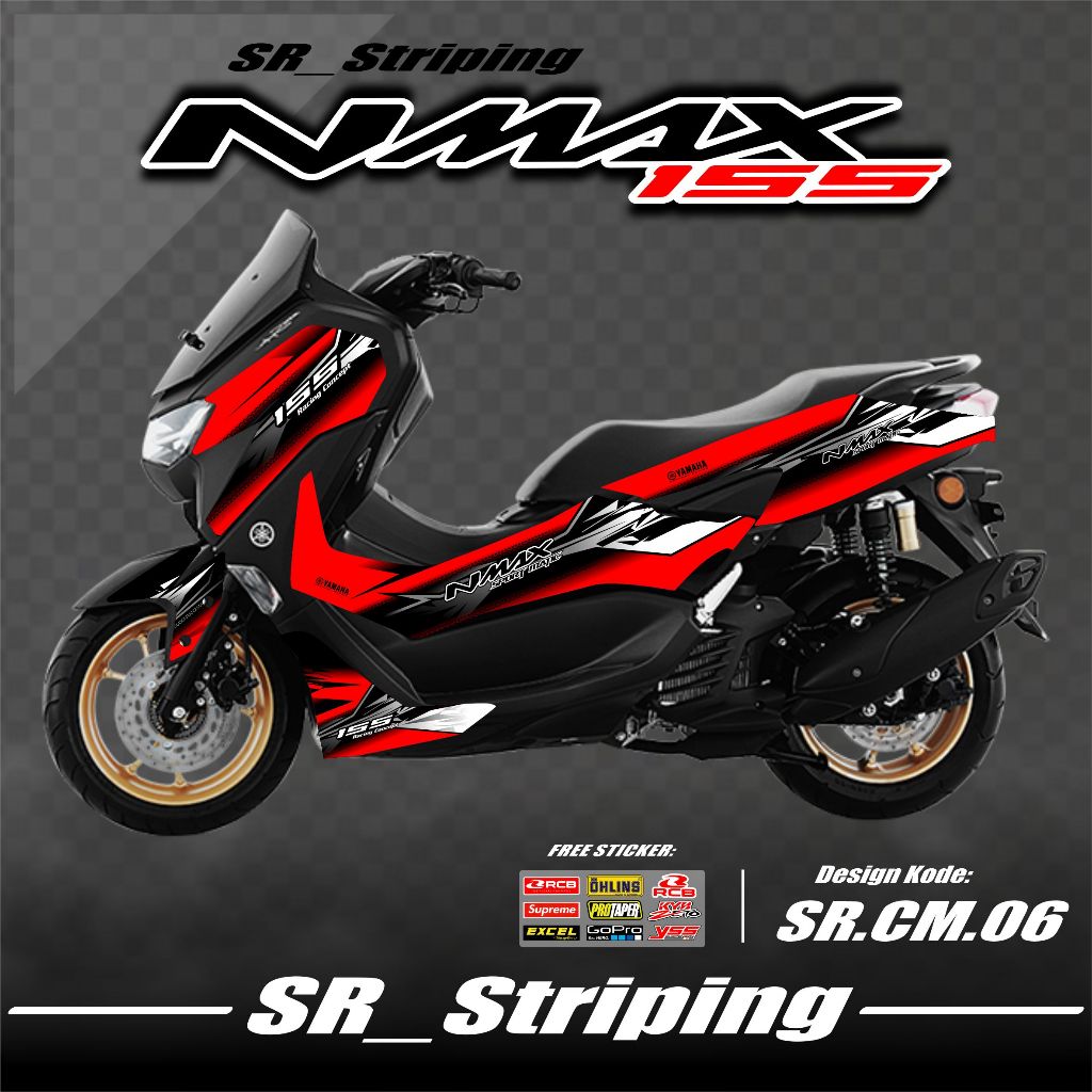 Striping NMAX NEW 2021 - รายชื่อการประมูลสติ๊กเกอร์ Yamaha NMAX NEW 2021 SR.06