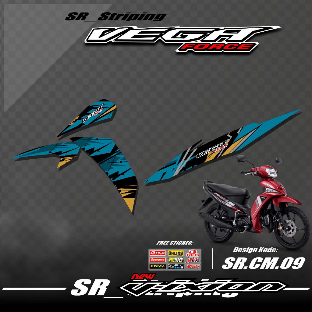 Vega Force Striping / Vega Force Variation / Vega Force / Vega Force Sticker / Vega Force SR.09 Moto