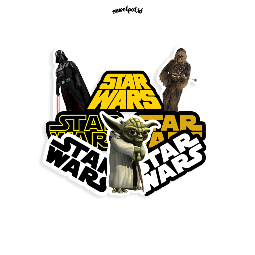 AESTHETIC "STAR WARS EDITION" สติ๊กเกอร์หมวกกันน็อค/โลหะ/ป๊อป/แบรนด์ท้องถิ่น
