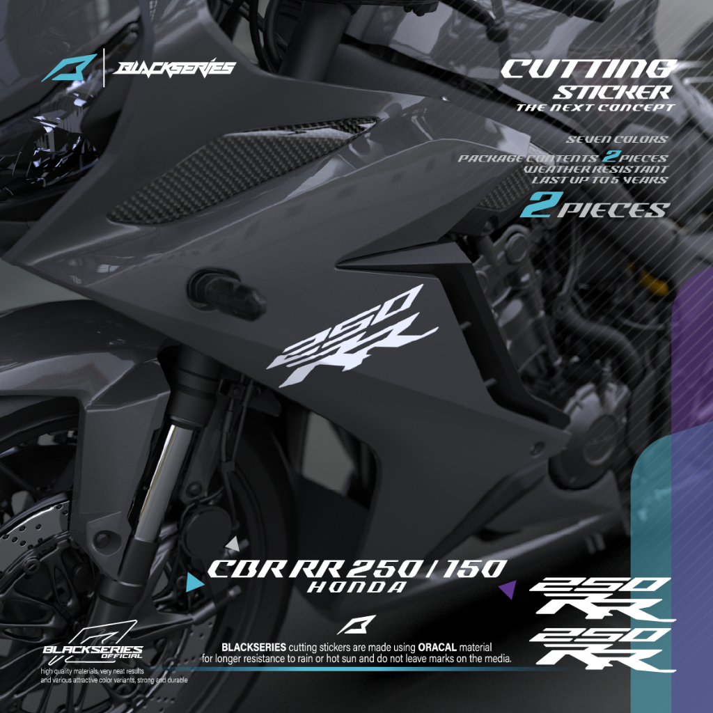 CBR 250 RR V4 ตัดสติ๊กเกอร์ | สติ๊กเกอร์ CBR RR | CBR 250 | CBR 150RR
