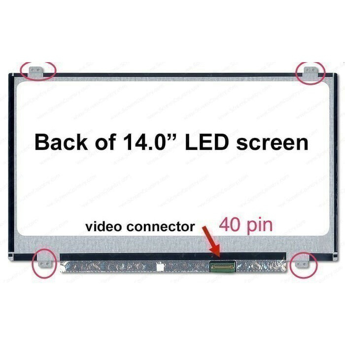 LAYAR หน้าจอ LCD LED B140XTN02.3 B140XTN02.2 B140XTN03.7 LTN140AT27 14.0 Slim นิ้ว 40 Pin HD