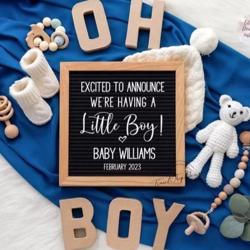 KSTUFF543 BABY NAME BOARD / HOSPITAL BOARD / LETTER BOARD BABY NEWBORN