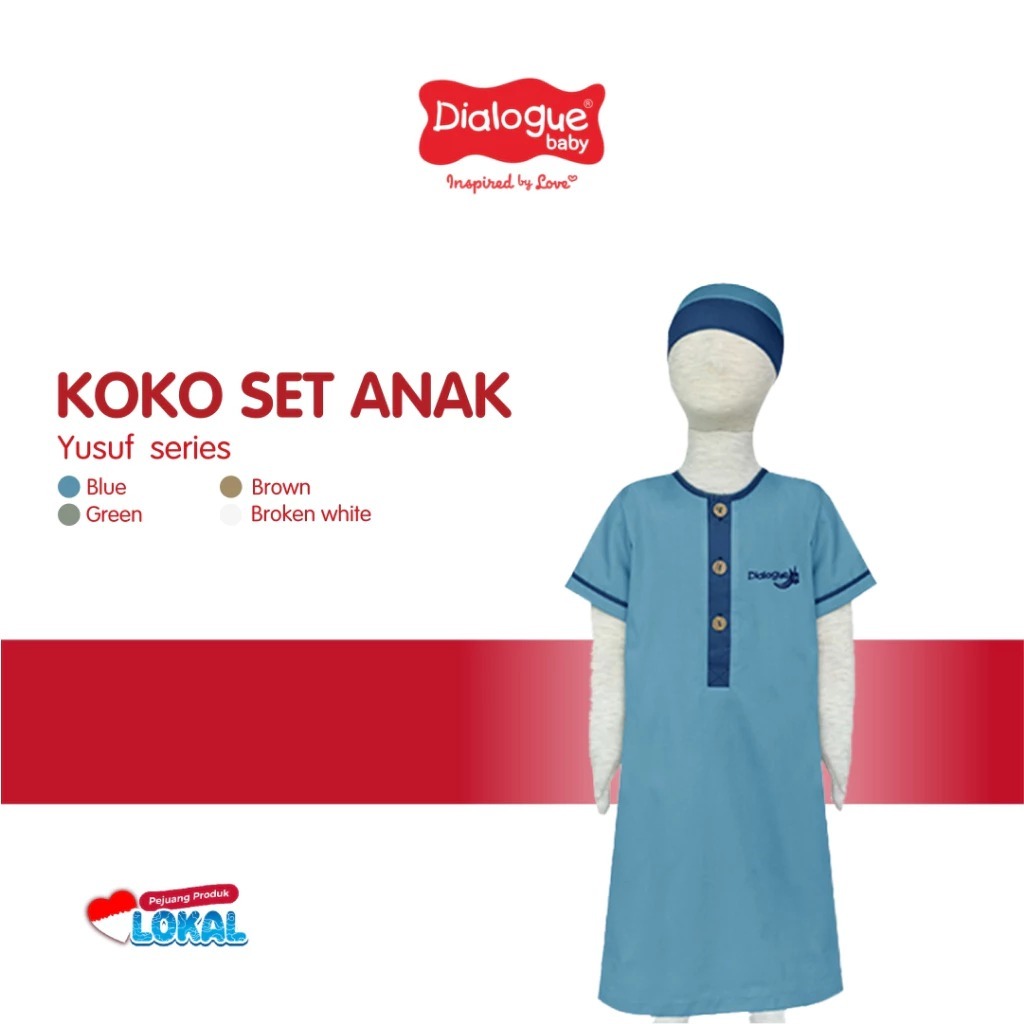 Dialogue Baby ชุดเสื้อ Koko สําหรับเด็ก Peci Yusuf DAR6001 DAR6002 DAR6003 DAR6004