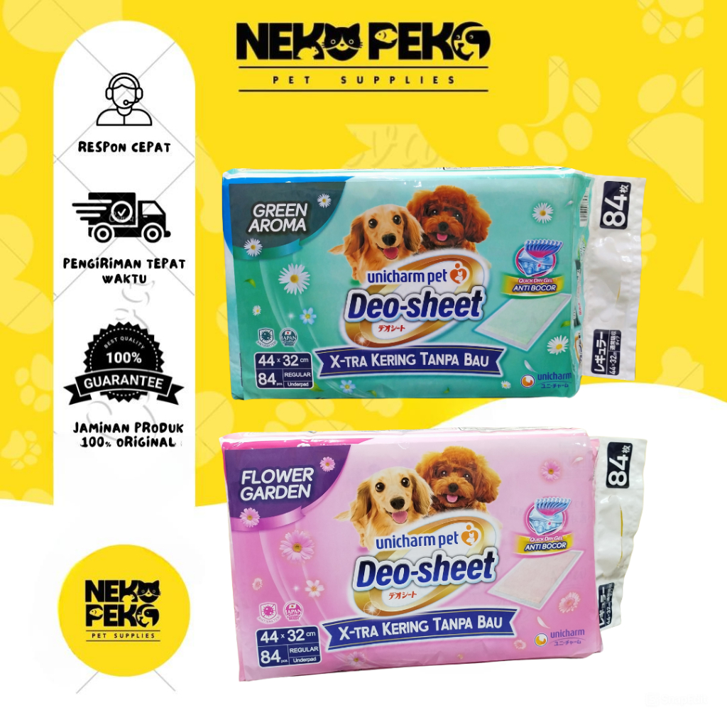 Unicharm Pet Deo Sheet Dog Regular Size (84 ชิ้น) Underpad