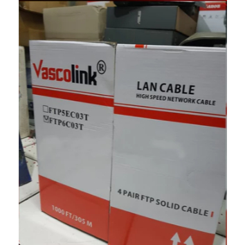 VISCOLINK FTP Cable 6C03T Black cat6 outdoor / ราคาต่อเมตร
