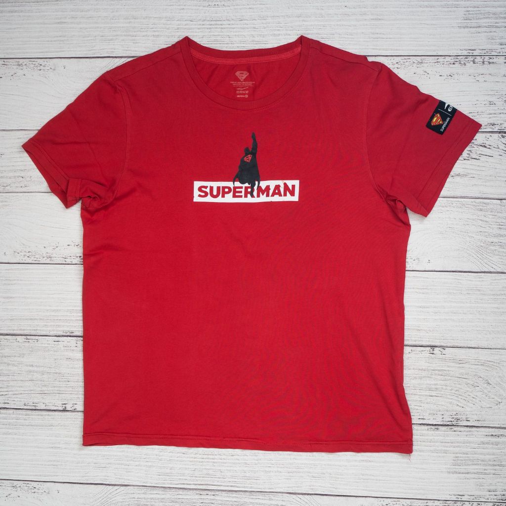 เสื้อยืด SUPERMAN T-Shirt tag ERKE Red