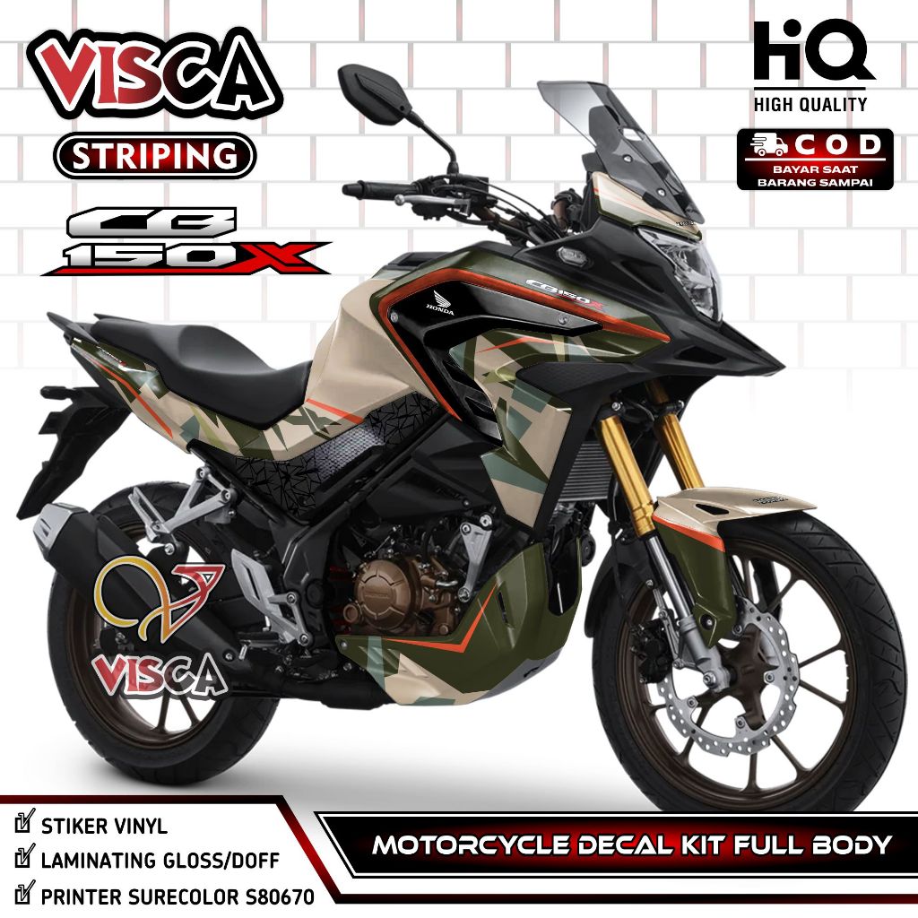 CB 150 X Full Body Sticker - รูปลอก CB150X - คุณสมบัติแถบ CBX สุดเท่ - CB 150X Fullbody Decal Design