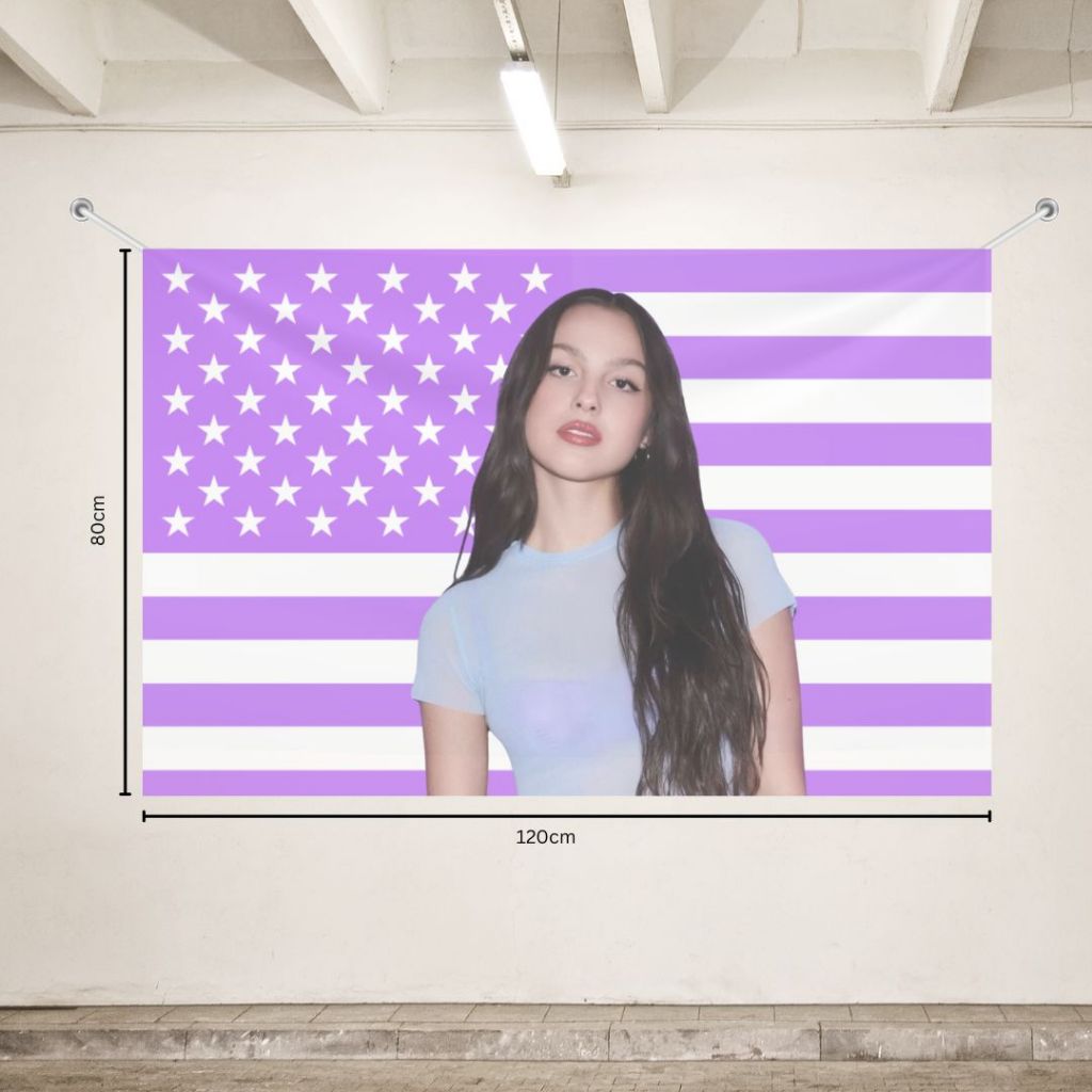 Olivia Rodrigo ธงสีม่วง