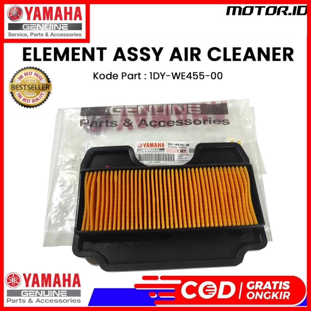 ไส้กรองอากาศ 1DY JUPITER Z1 INJECTION ต้นฉบับต้นฉบับ YAMAHA 1DY-WE445-00