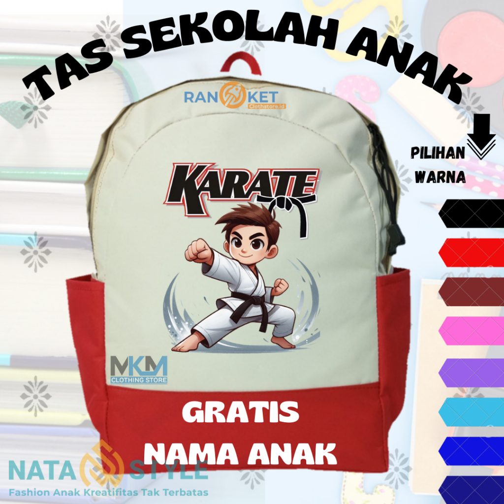 Karate Kids Bag I Karate Kids School Bag {FREE NAME PRINTING}