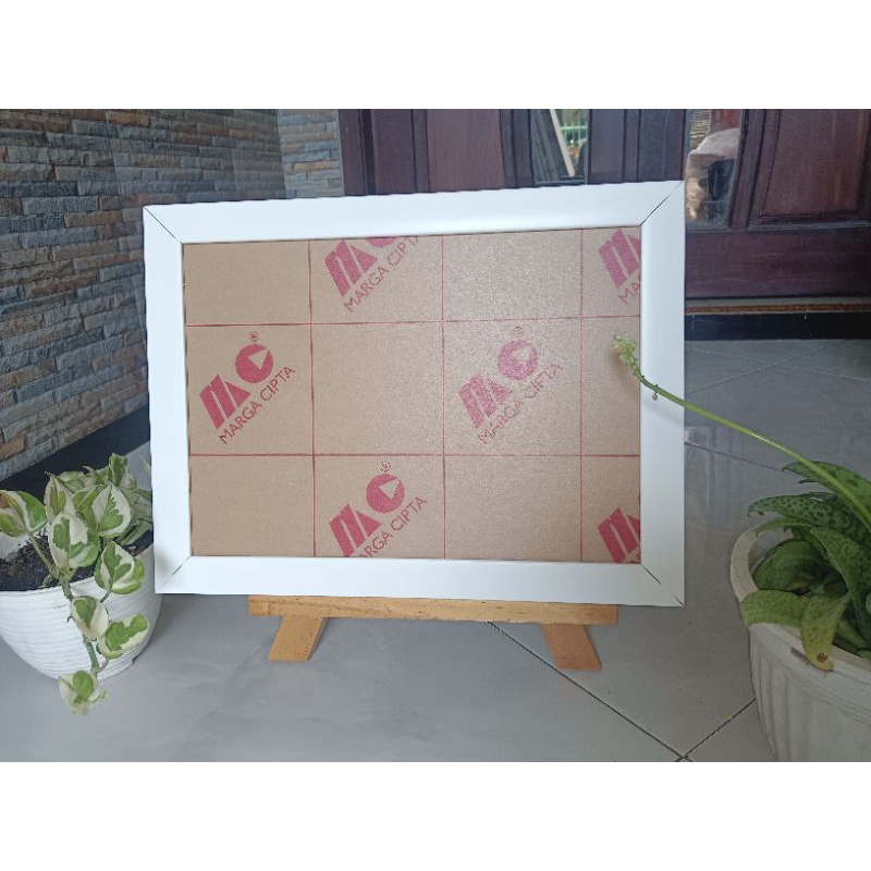 ACRYLIC DOWARD FRAME ขนาด 30X40 | พรีเมี่ยม MINIMALIST WHITE DOWARD FRAME | SCRAPERBOX ขนาด 30x40