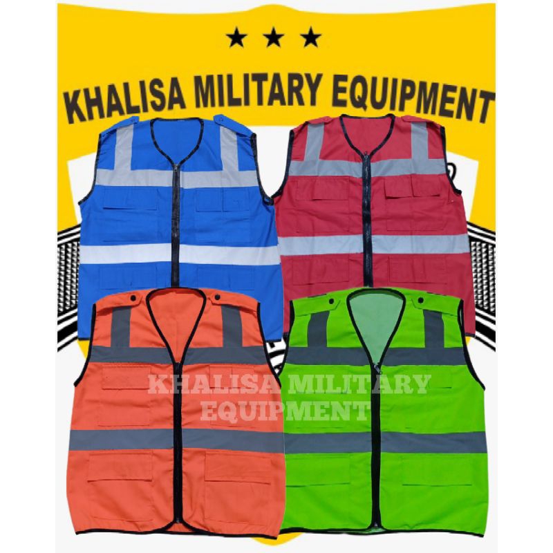 DRILL VEST 4 กระเป๋า PROJECT VEST SAFETY VEST ทุกขนาด