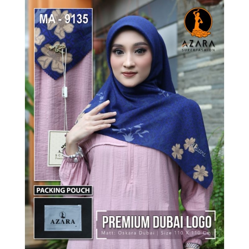 CONTENTTS 10 ชิ้น AZARA VOAL PREMIUM DBAI HIJAB LGO AZ PKING POUCH MOTIF