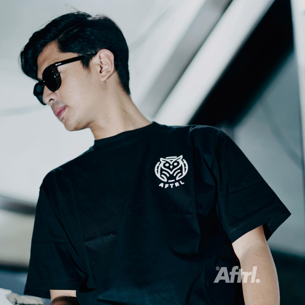 เสื้อยืดผู้ชาย AFTERLIFE Moonlite - สีดํา