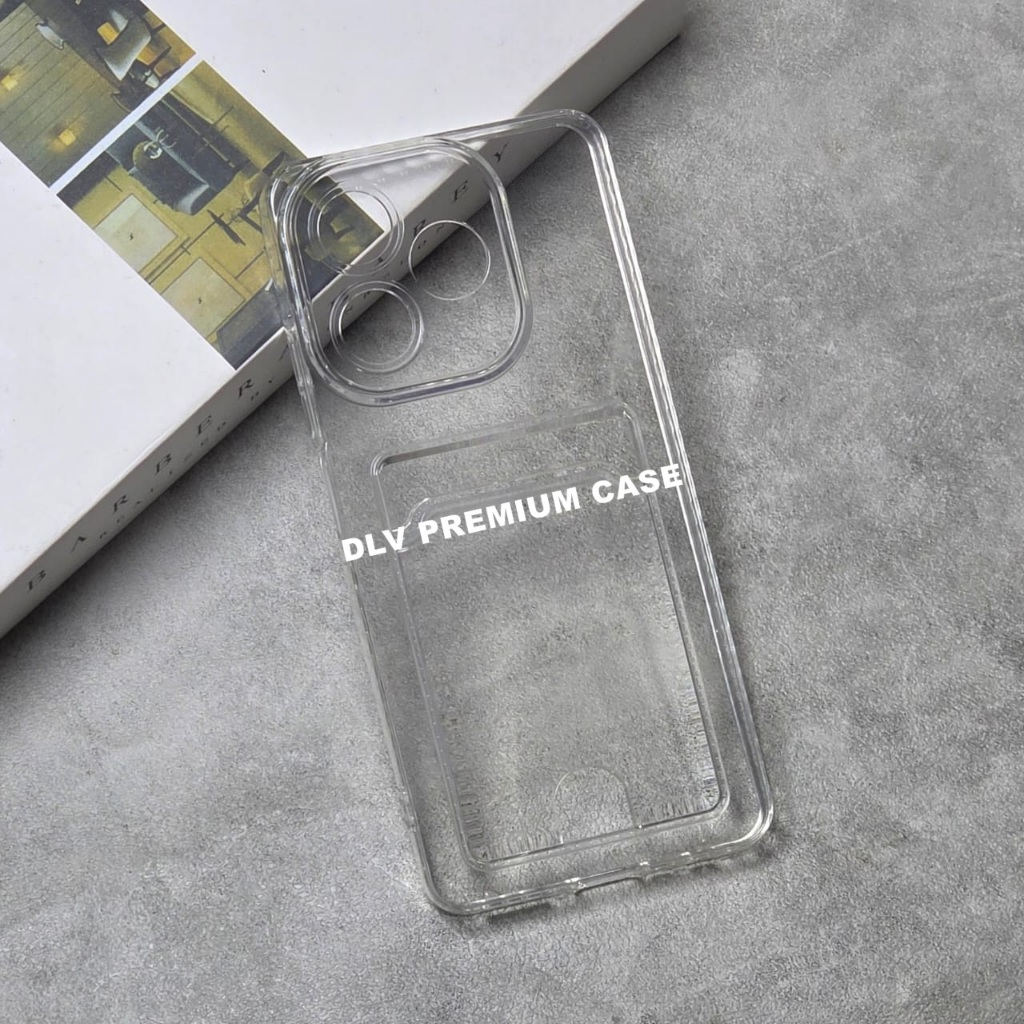 OPPO A5 PRO OPPO A55 4G SOFTCASE CARD CASE CLEAR CARD SLOT CASE OPPO A5 PRO OPPO A55 4G