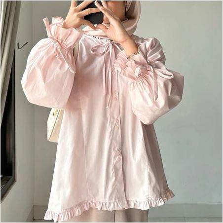 LEONA POPLIN BLOUSE*