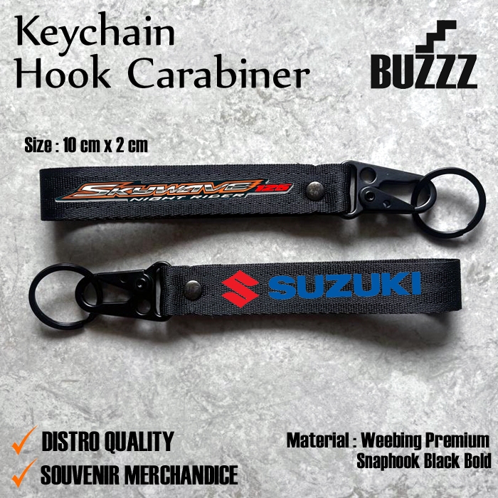 GANTUNGAN SKYWAVE KEY - SUZUKI SKYWAVE NR CARABION - พวงกุญแจ SUZUKI SKYWAVE NIGHT RIDER - สายพวงกุญ