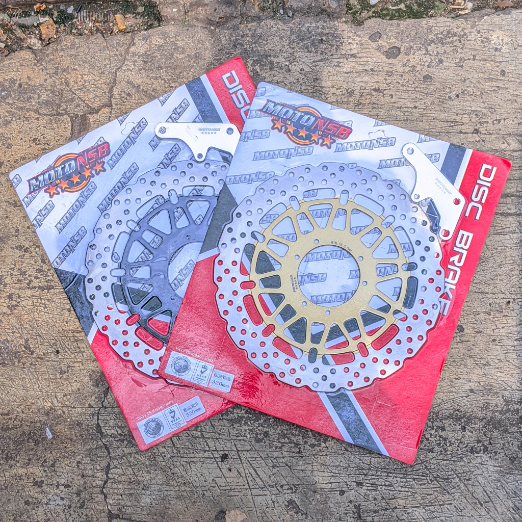 ดิสก์เบรกหน้า WR150/WR155 UKRAN 320MM PLUS ตัวยึดดิสก์เบรกหน้า WR150 WR155 WIDE