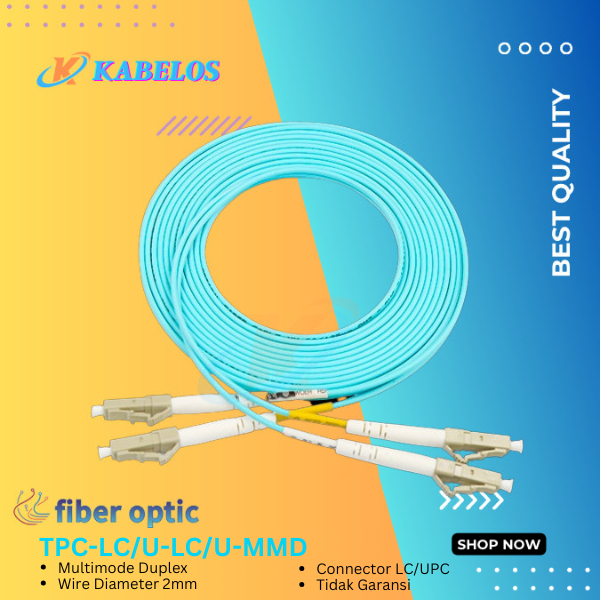 OM3 Duplex LC- LC สายแพทช์/OM3 Fiber Optic PatchCord 5-60M