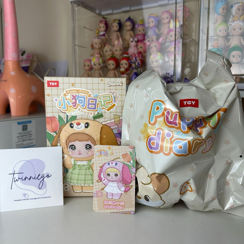 NOMMI V5 NOMMI PUPPY DIARY SELECTED BUNNY PINK BAGCHARM NOMMI