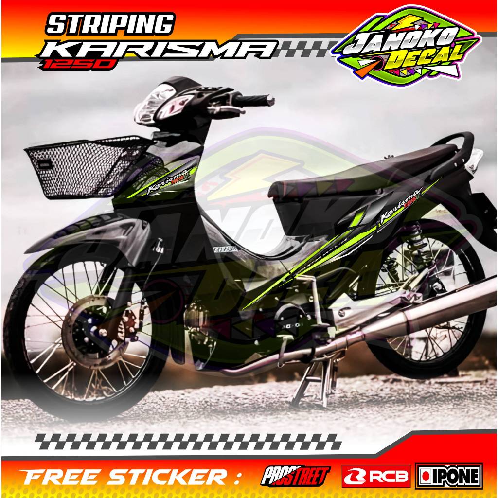 HONDA KARISMA 125D MOTORCYCLE VARIATION STRIPING / HONDA KARISMA 125D สติ๊กเกอร์รายชื่อรถจักรยานยนต์