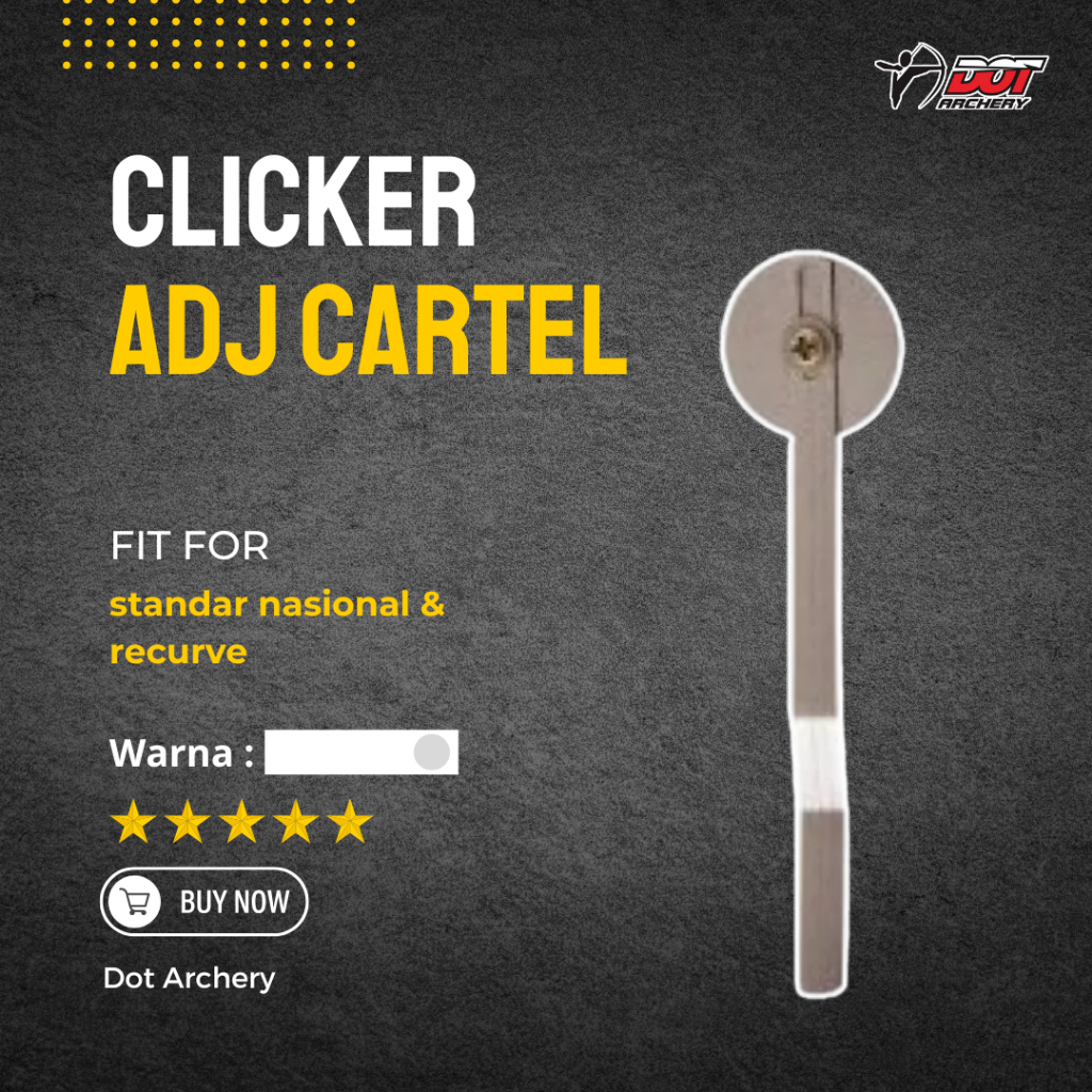 อุปกรณ์เสริม ARCHERY | เครื่องหมายดึงยาว | SHOOTING CONSISTENCE | ADJ CLICKER CARTEL ต้นฉบับ