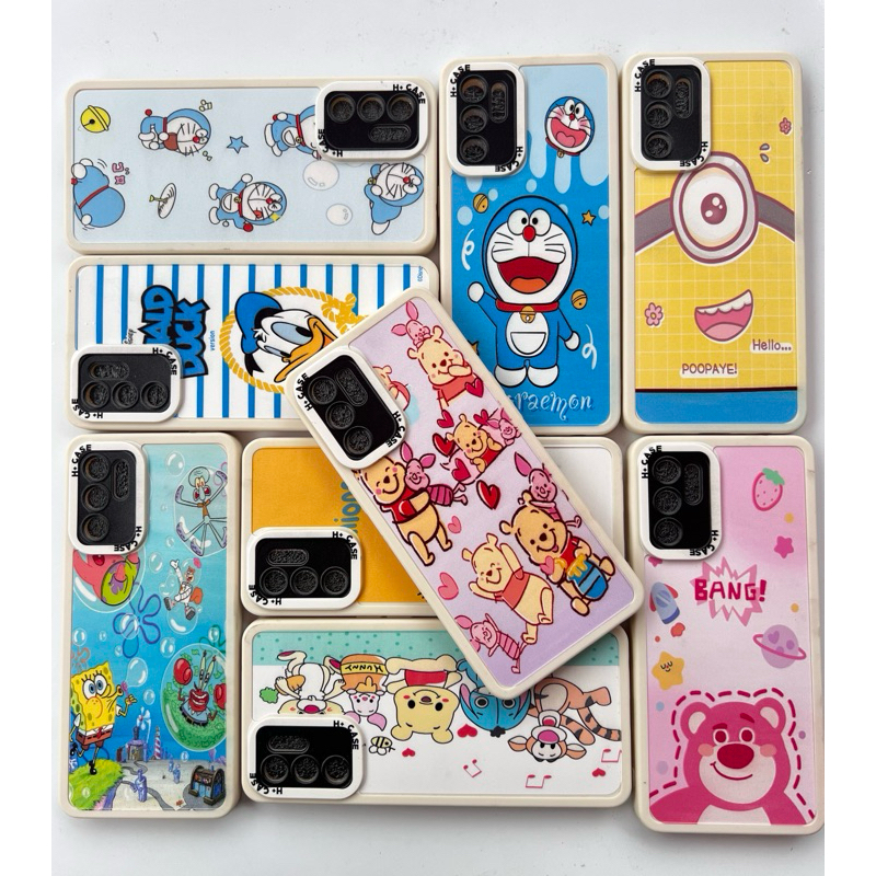 กล้อง H+ MIX CARTOON สําหรับ iphone 8+,X,XR,XS MAX,11pro,12,13,13pm,oppoa53,a55,reno 6 4g, sam a10s,