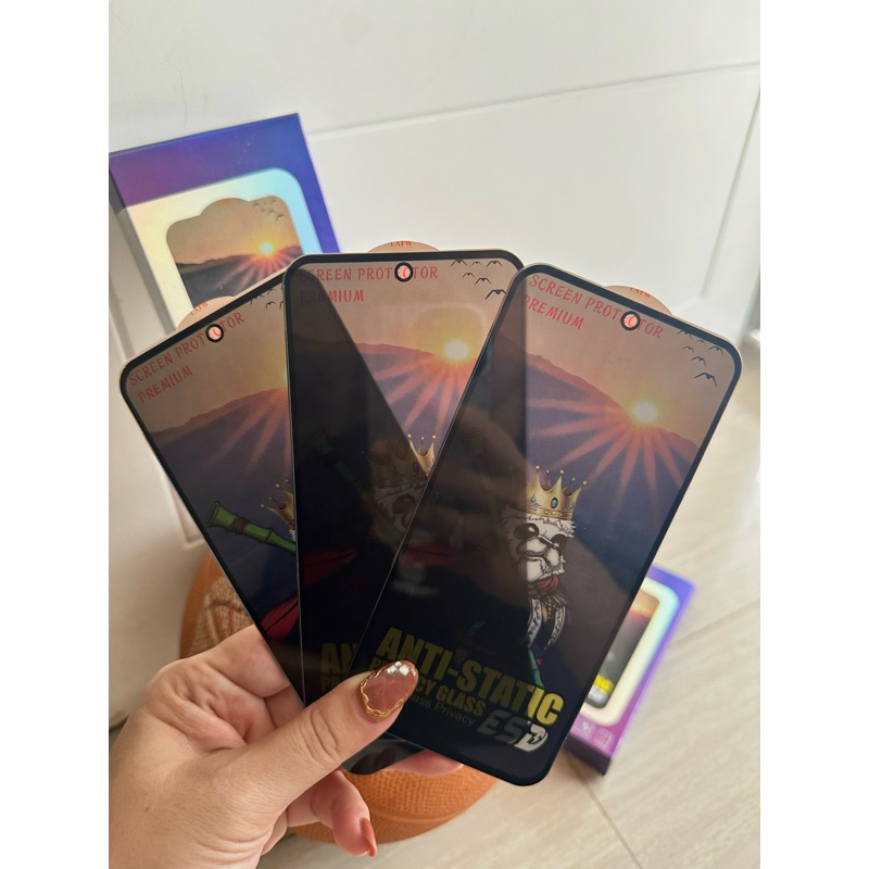 (รับประกันการคล้ายกันใหม่) ANTI-STATIC SPY PRIVACY สําหรับ VIVO S1/S1 PRO/Z1/Z1 PRO/T1 5G/T1 PRO/T1 