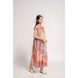 Dress long KIMBERLY Busui Katun Rayon Lembut Nyaman DASTER NINGRAT