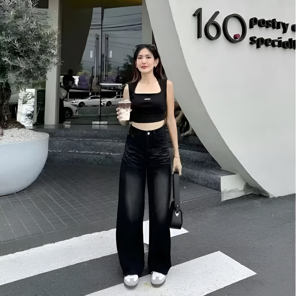 (UNISEX) Highwaist Oversize Baggy Loose Weekend Jeans KOREAN BAGGY JEANS