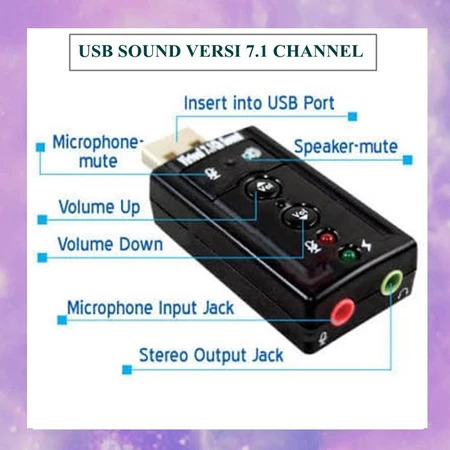 USB SOUND 7.1 CHANNEL / USB SOUND CARD VERSION 7.1