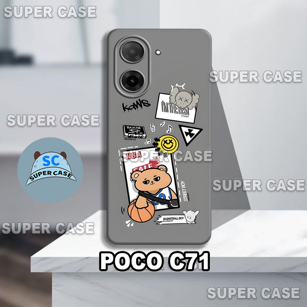 (Q49) Softcase Procamera สําหรับ XIAOMI POCO C71 HP ใหม่ล่าสุด | แม่ลายน่ารัก | ปลอก XIAOMI POCO C71
